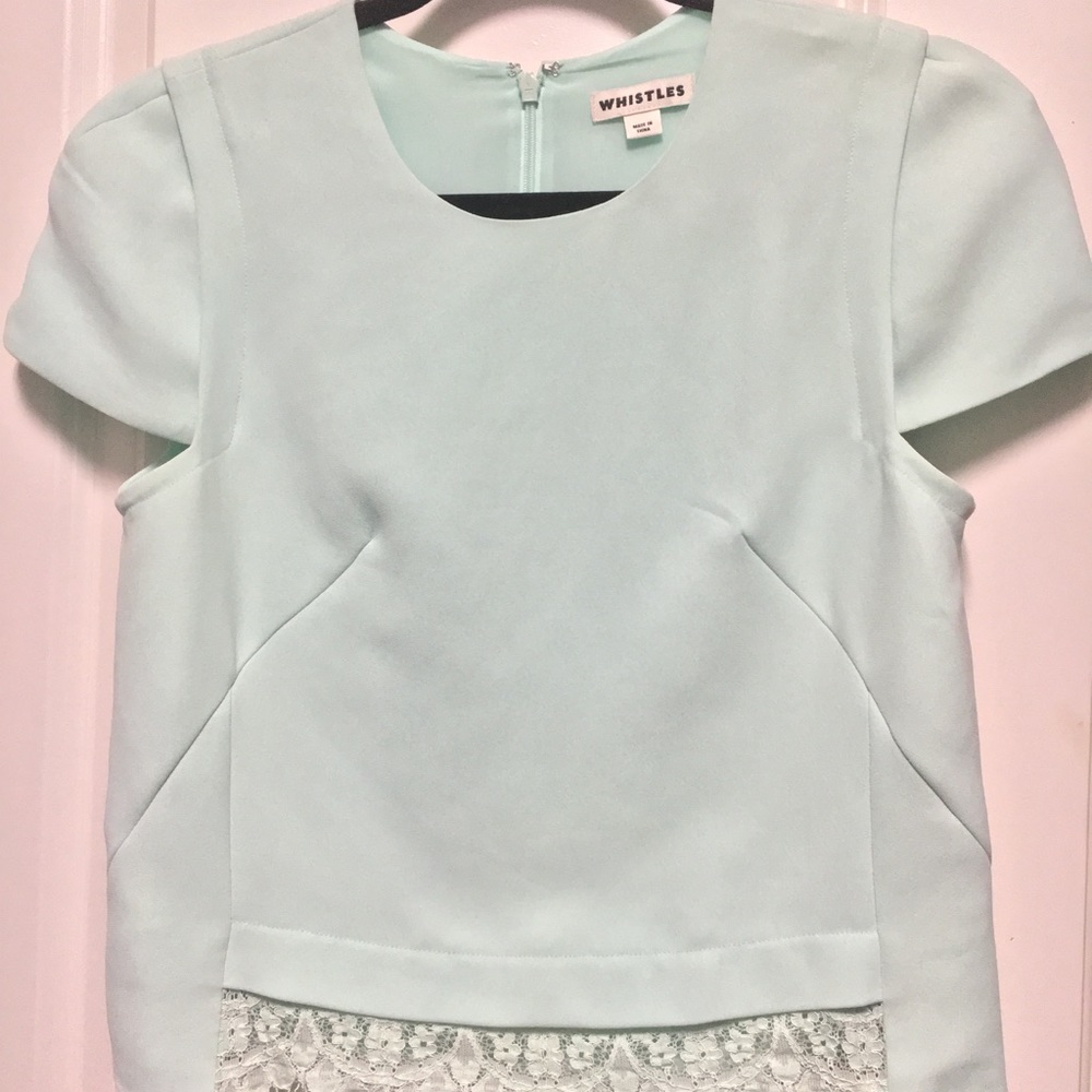 Whistles Mint Green Top XS